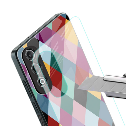 Diamond Palette stylish phone case for oneplus nord ce 4 | glossy glass and slim fit