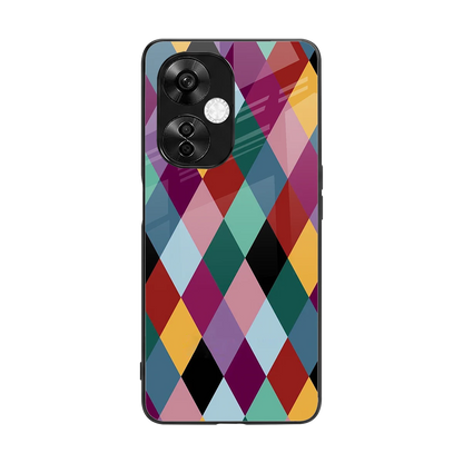 Diamond Palette back phone cover | glass case for oneplus nord ce 3 lite