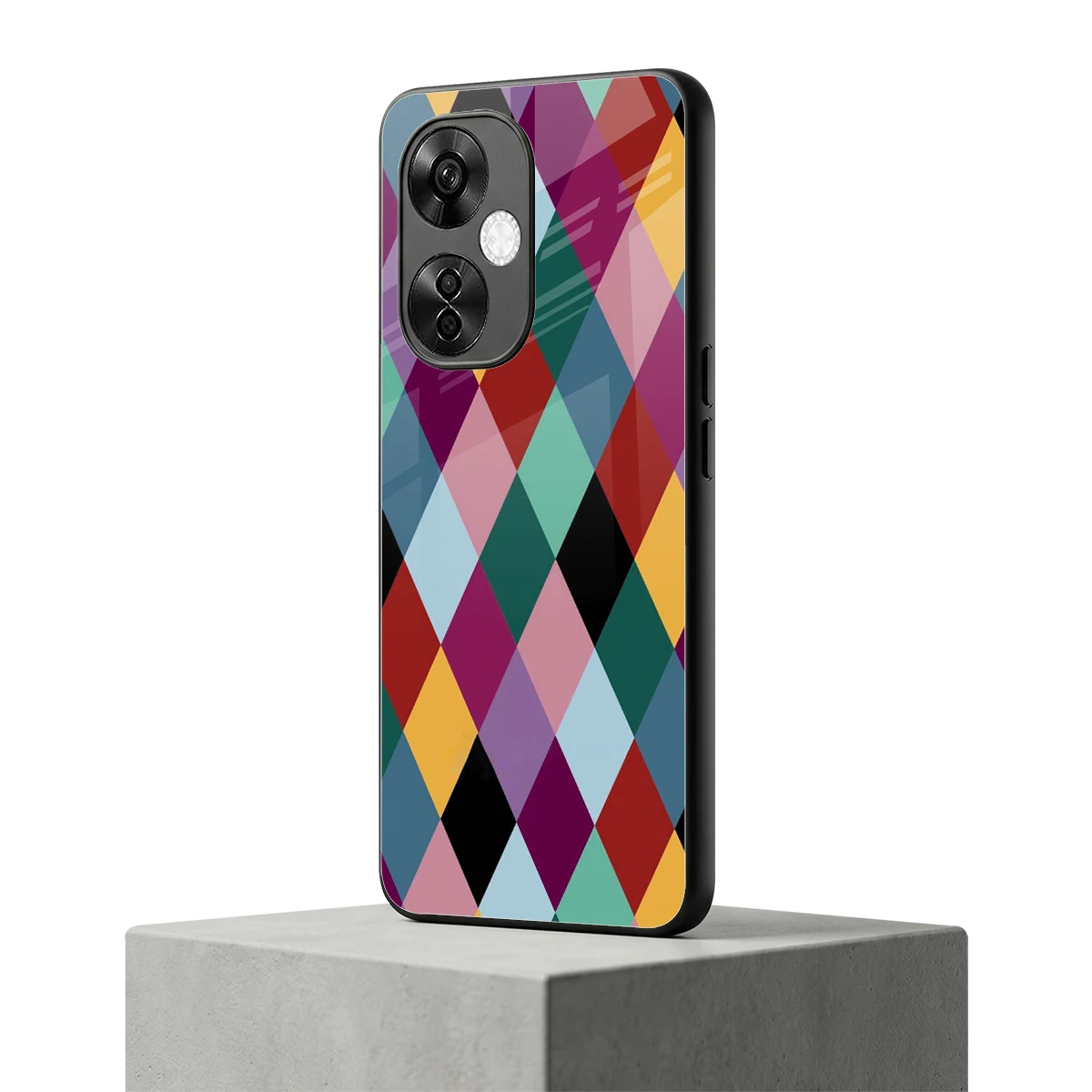 Diamond Palette oneplus nord ce 3 lite mobile cover | shockproof glass phone case