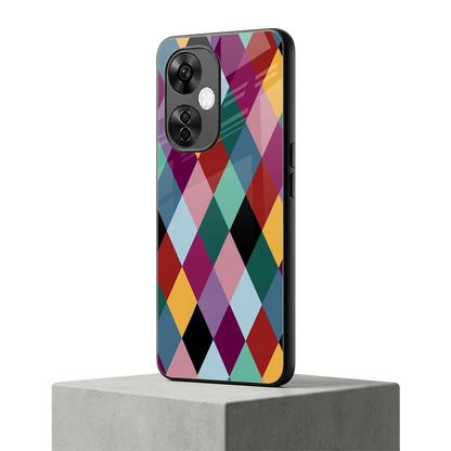 Diamond Palette oneplus nord ce 3 lite mobile cover | shockproof glass phone case