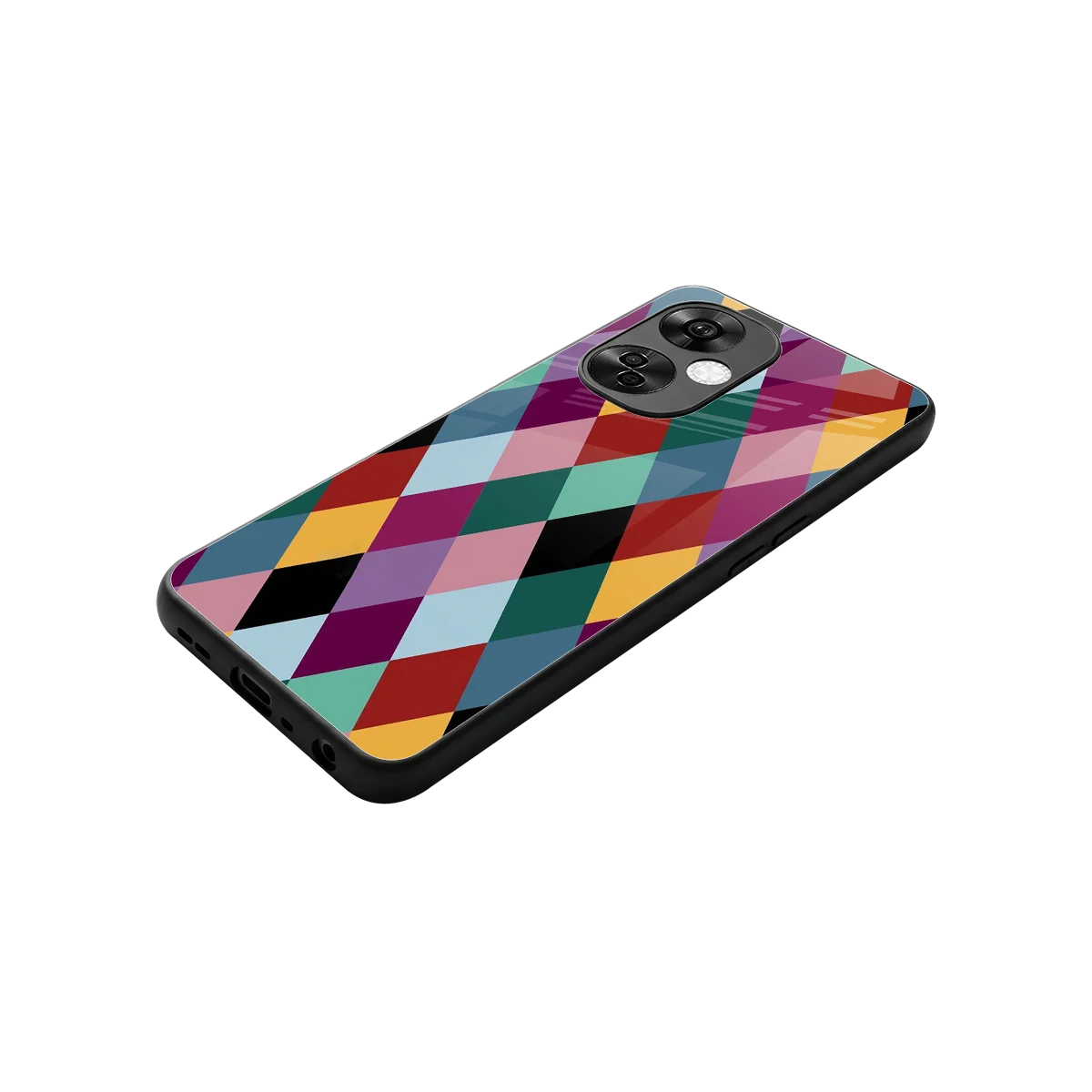 Diamond Palette stylish phone case for oneplus nord ce 3 lite | glossy glass and slim fit