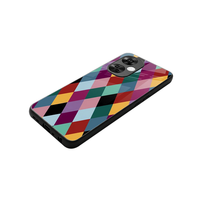 Diamond Palette stylish phone case for oneplus nord ce 3 lite | glossy glass and slim fit