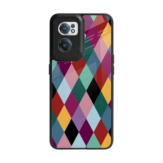 Diamond Palette back phone cover | glass case for oneplus nord ce 2