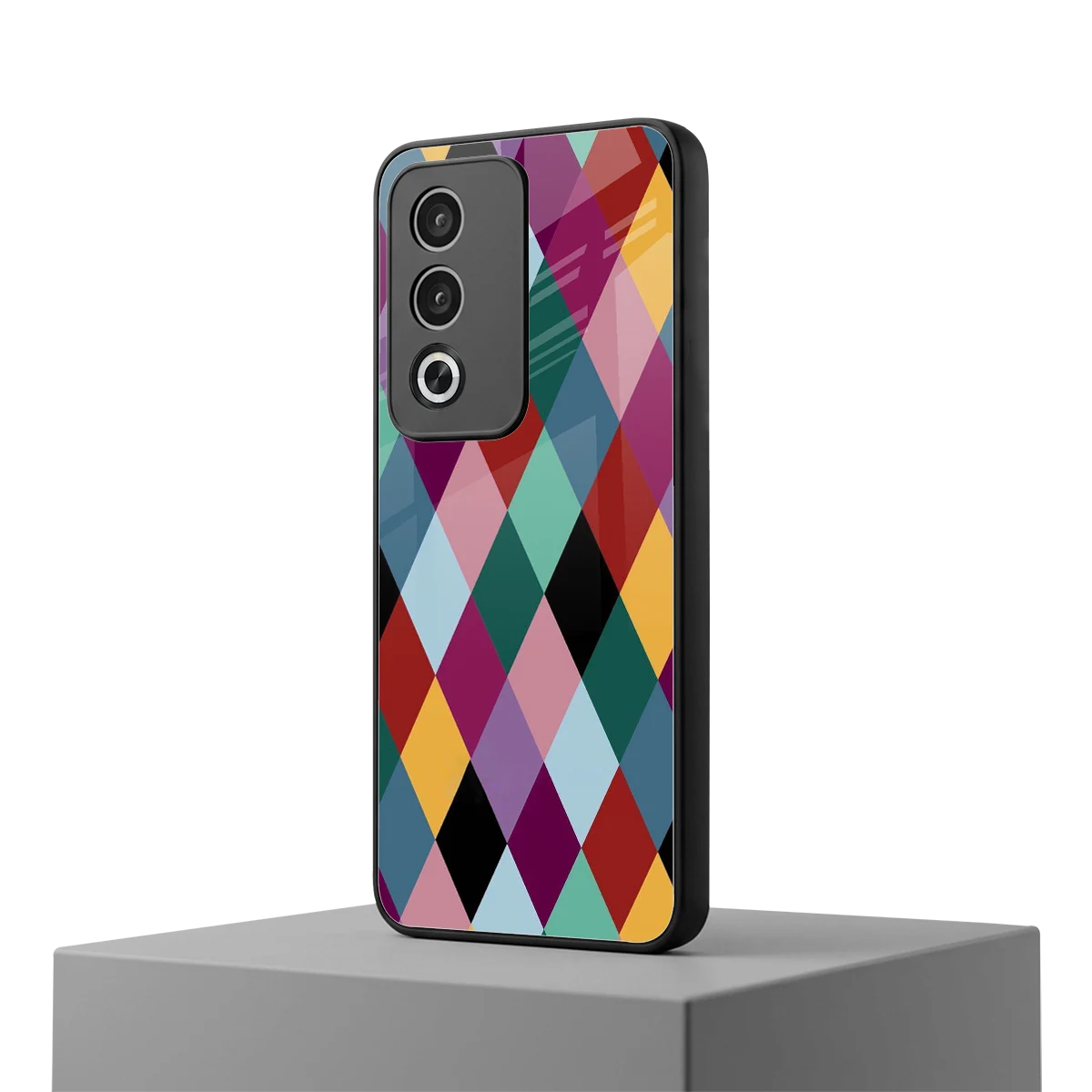 Diamond Palette oppo a3 pro mobile cover | shockproof glass phone case