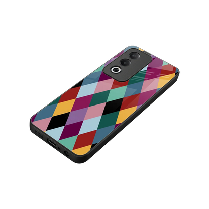 Diamond Palette stylish phone case for oppo a3 pro | glossy glass and slim fit