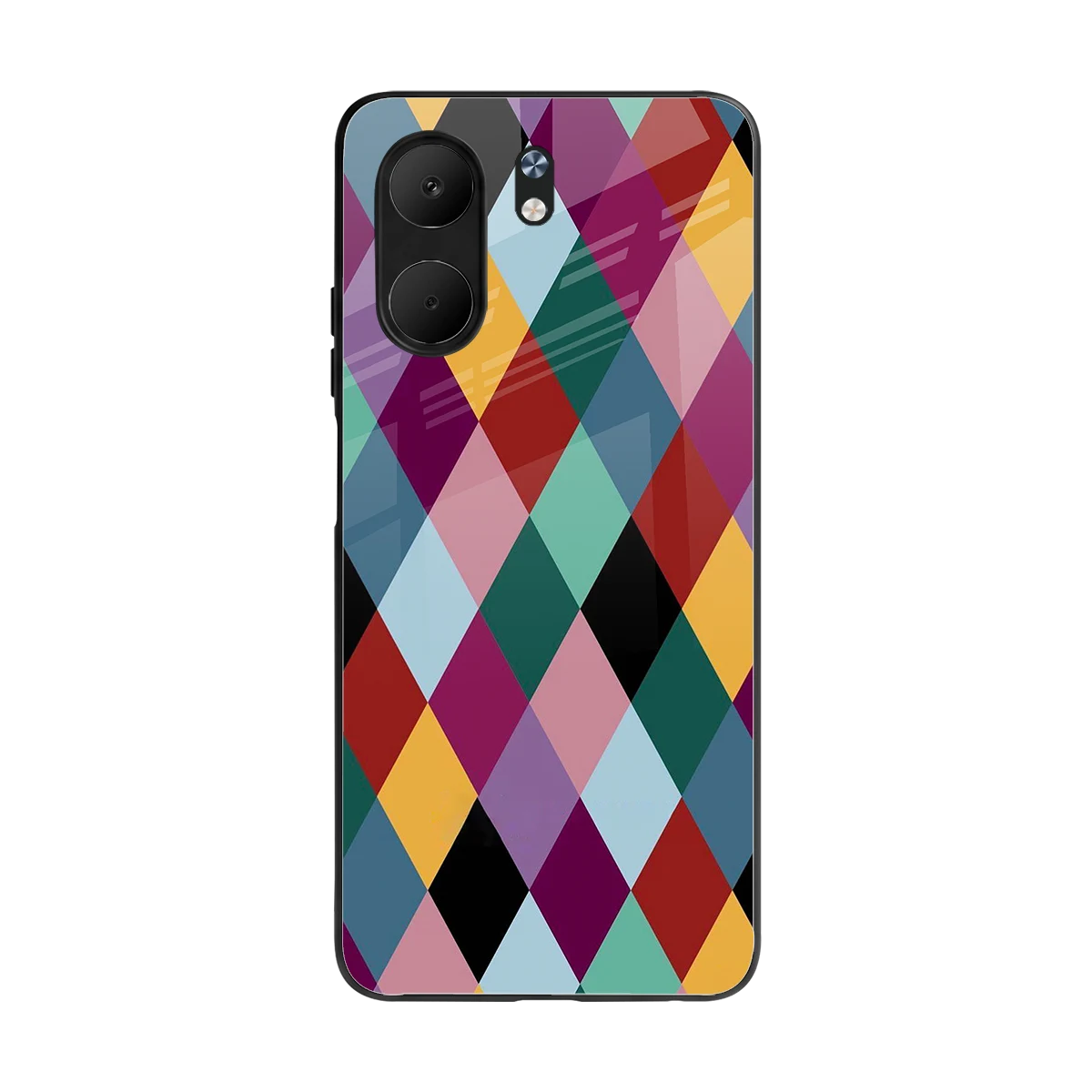 Diamond Palette back phone cover | glass case for oppo a5x 5g
