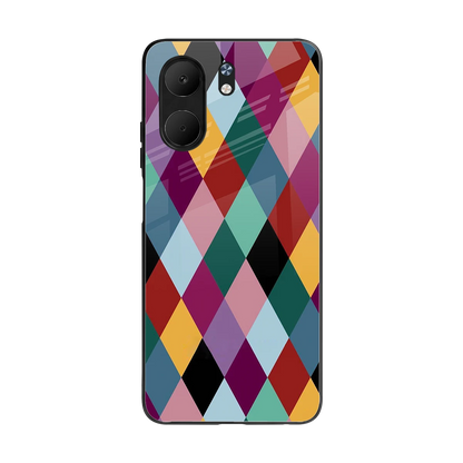 Diamond Palette back phone cover | glass case for oppo a5x 5g