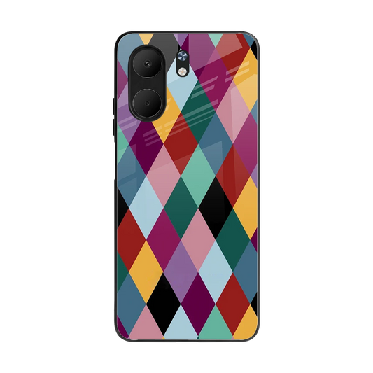 Diamond Palette back phone cover | glass case for oppo a5x 5g