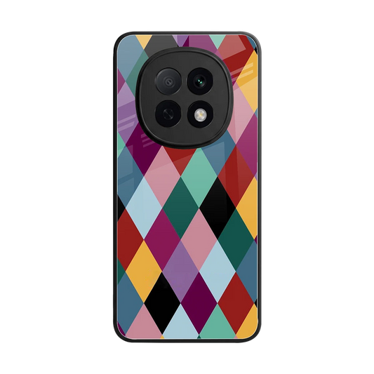 Diamond Palette back phone cover | glass case for oppo f29 pro 5g