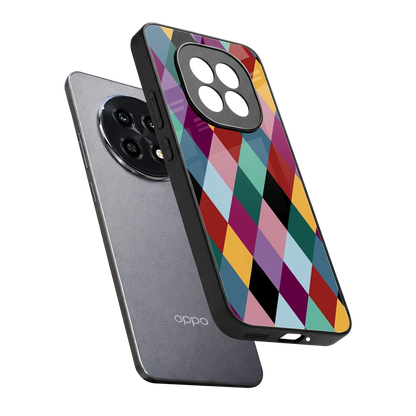Diamond Palette sleek oppo f29 pro 5g cover with tempered glass back and TPU edges