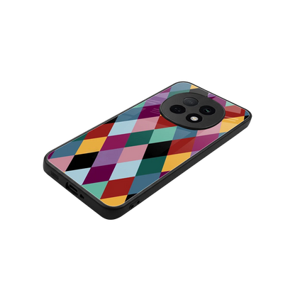 Diamond Palette stylish phone case for oppo f29 pro 5g | glossy glass and slim fit