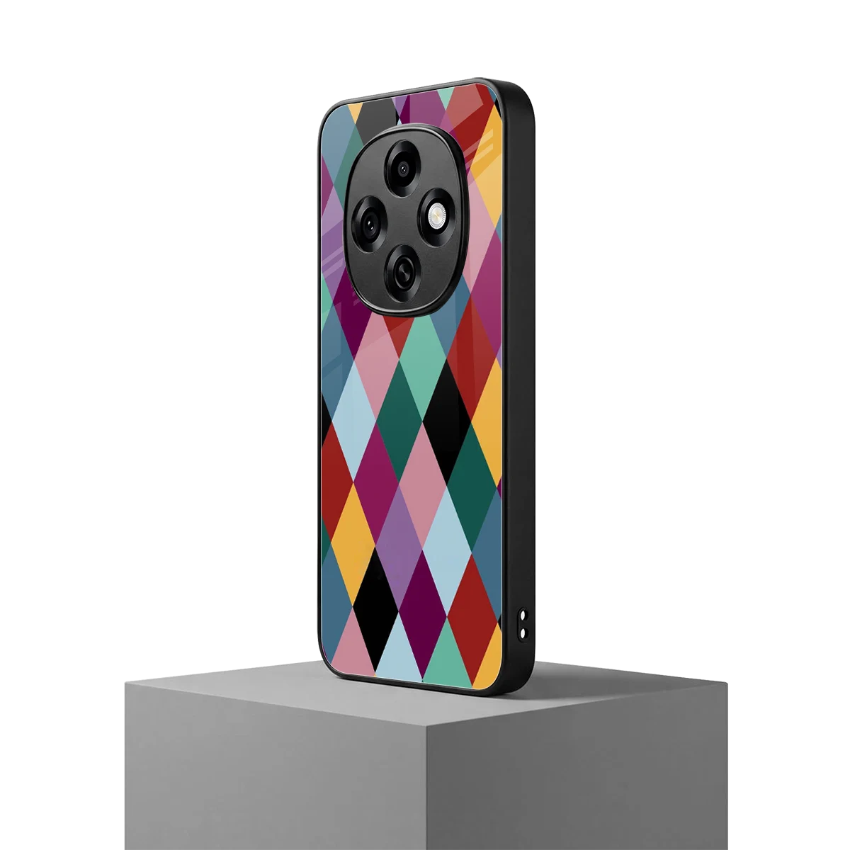 Diamond Palette oppo f31 pro 5g mobile cover | shockproof glass phone case