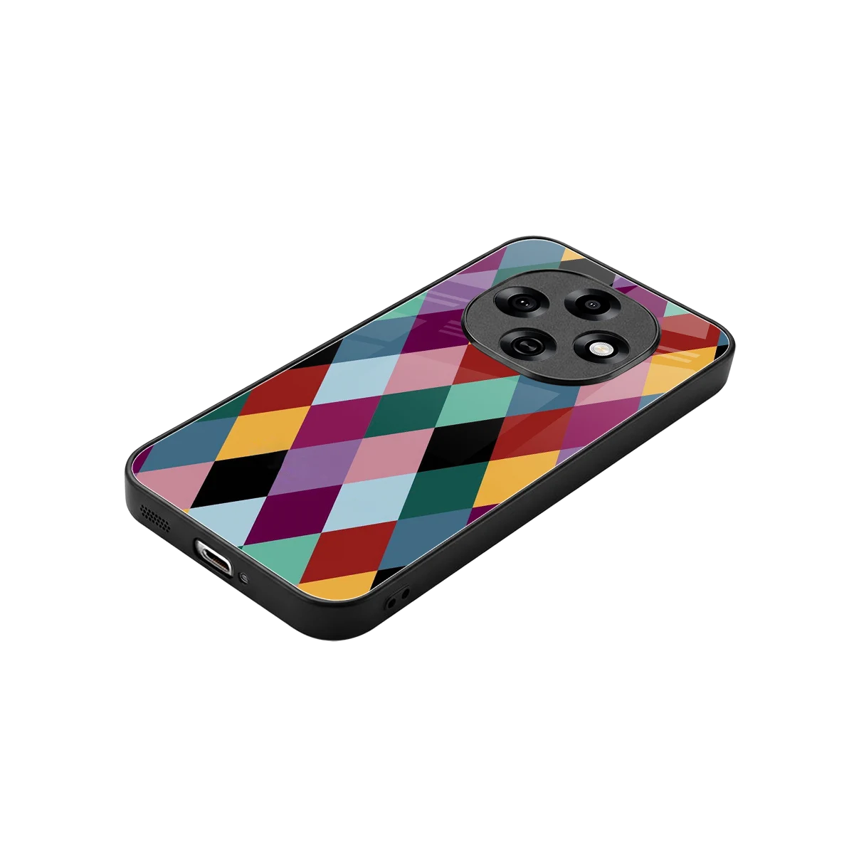 Diamond Palette stylish phone case for oppo f31 pro 5g | glossy glass and slim fit