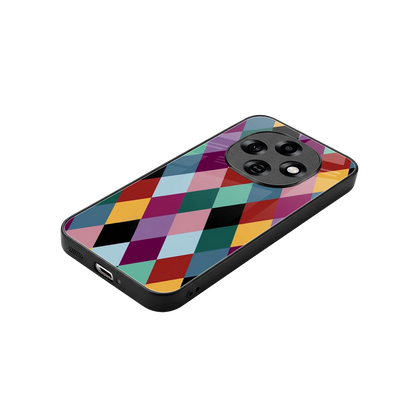 Diamond Palette stylish phone case for oppo f31 pro 5g | glossy glass and slim fit