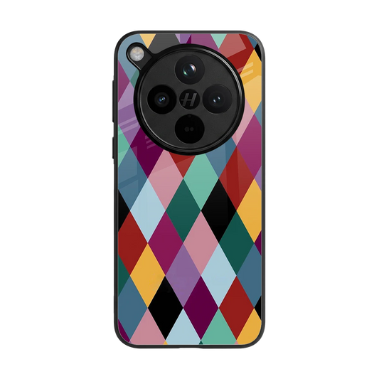 Diamond Palette back phone cover | glass case for oppo find x8