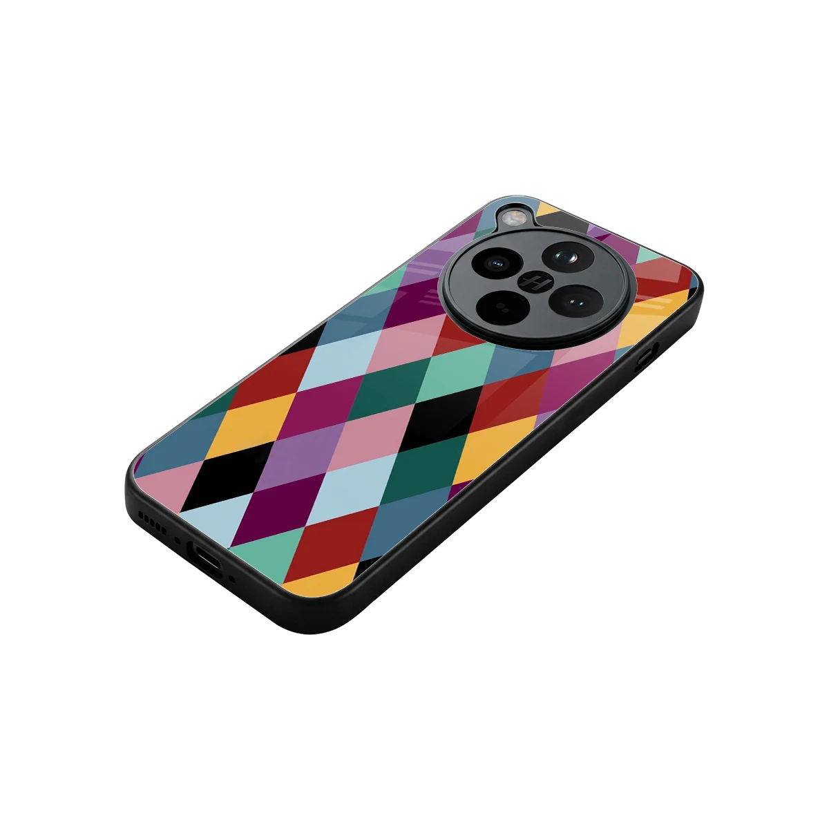 Diamond Palette stylish phone case for oppo find x8 | glossy glass and slim fit