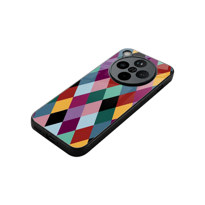 Diamond Palette stylish phone case for oppo find x8 | glossy glass and slim fit