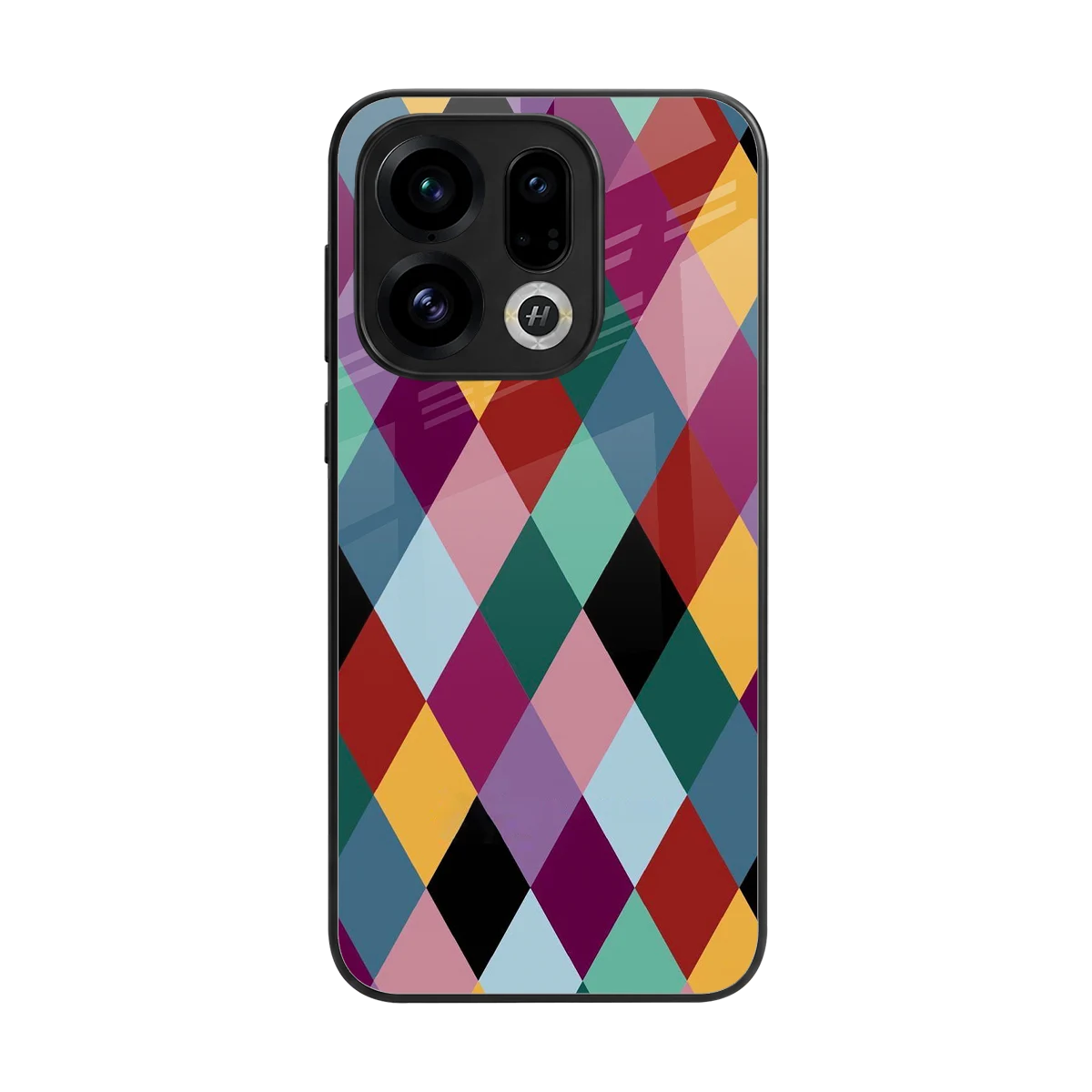 Diamond Palette back phone cover | glass case for oppo find x9