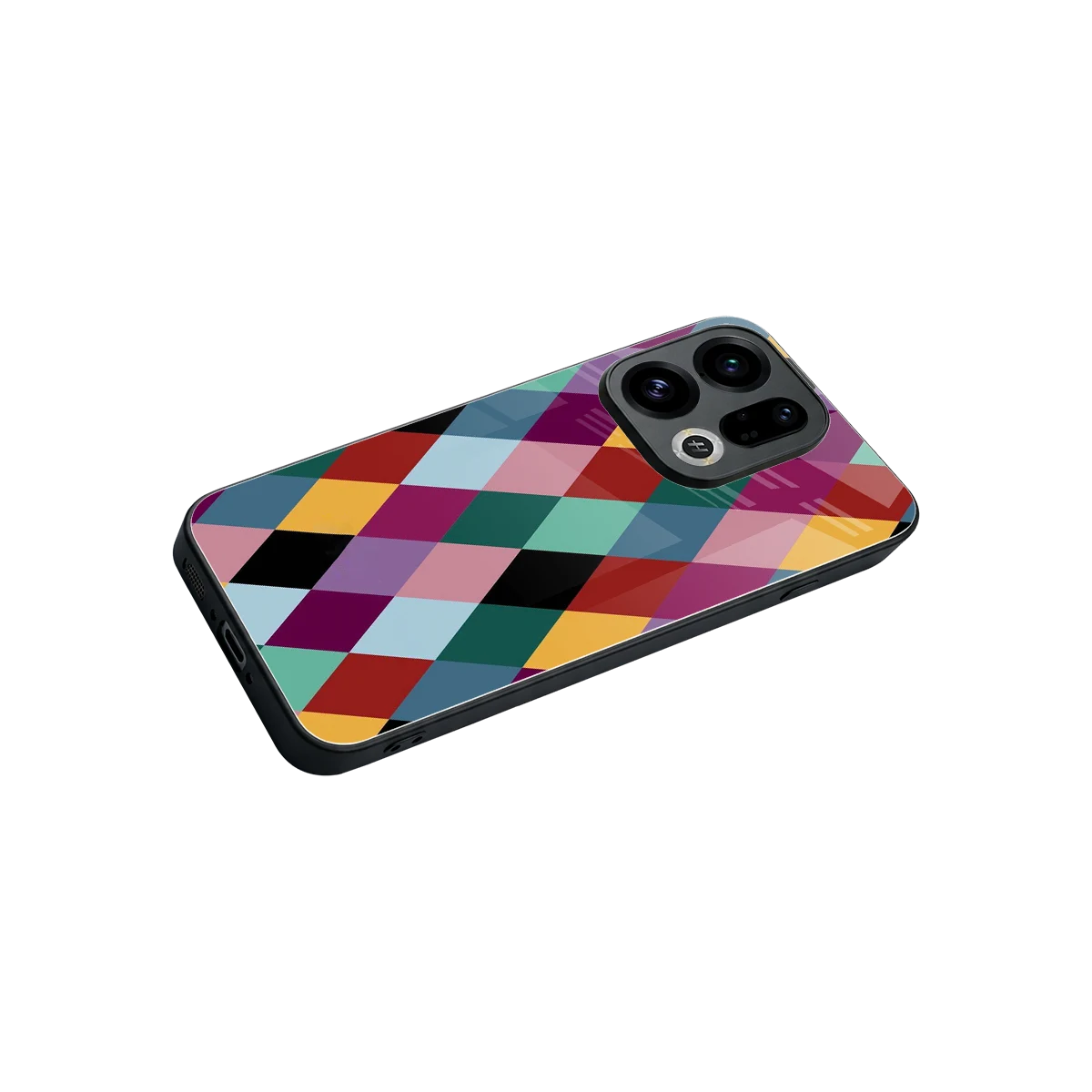 Diamond Palette stylish phone case for oppo find x9 | glossy glass and slim fit