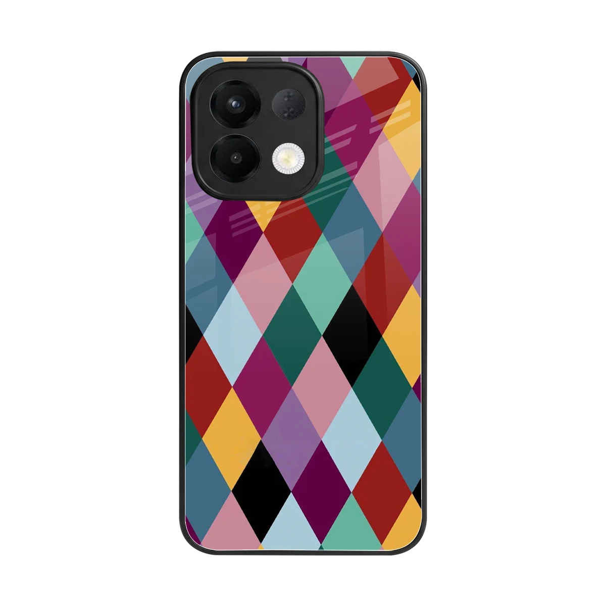 Diamond Palette back phone cover | glass case for oppo k13 5g