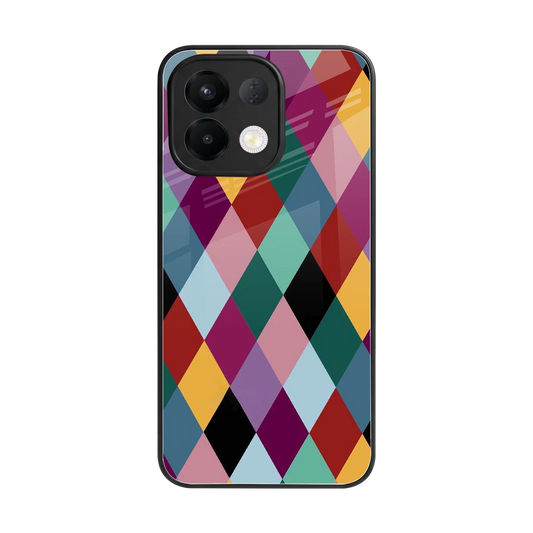 Diamond Palette back phone cover | glass case for oppo k13 5g