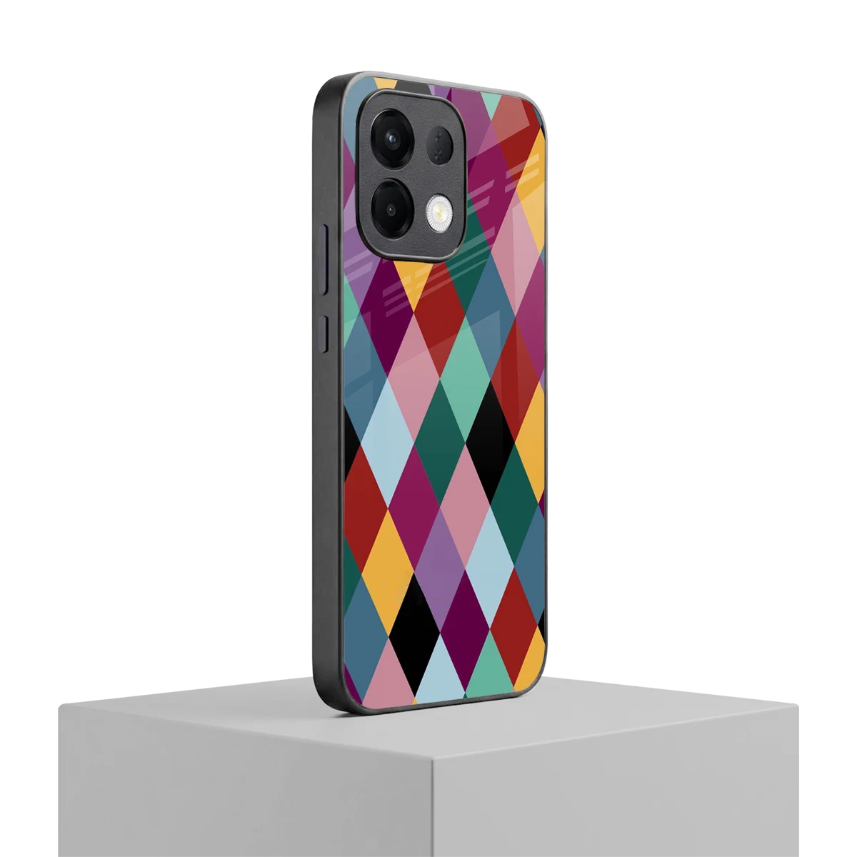 Diamond Palette oppo k13 5g mobile cover | shockproof glass phone case