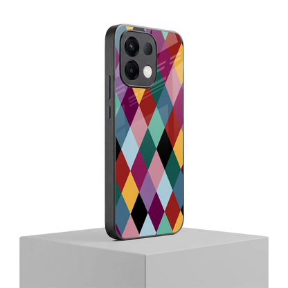 Diamond Palette oppo k13 5g mobile cover | shockproof glass phone case