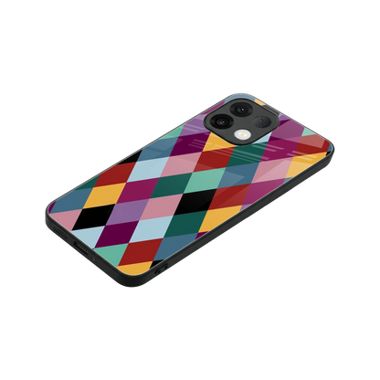 Diamond Palette stylish phone case for oppo k13 5g | glossy glass and slim fit