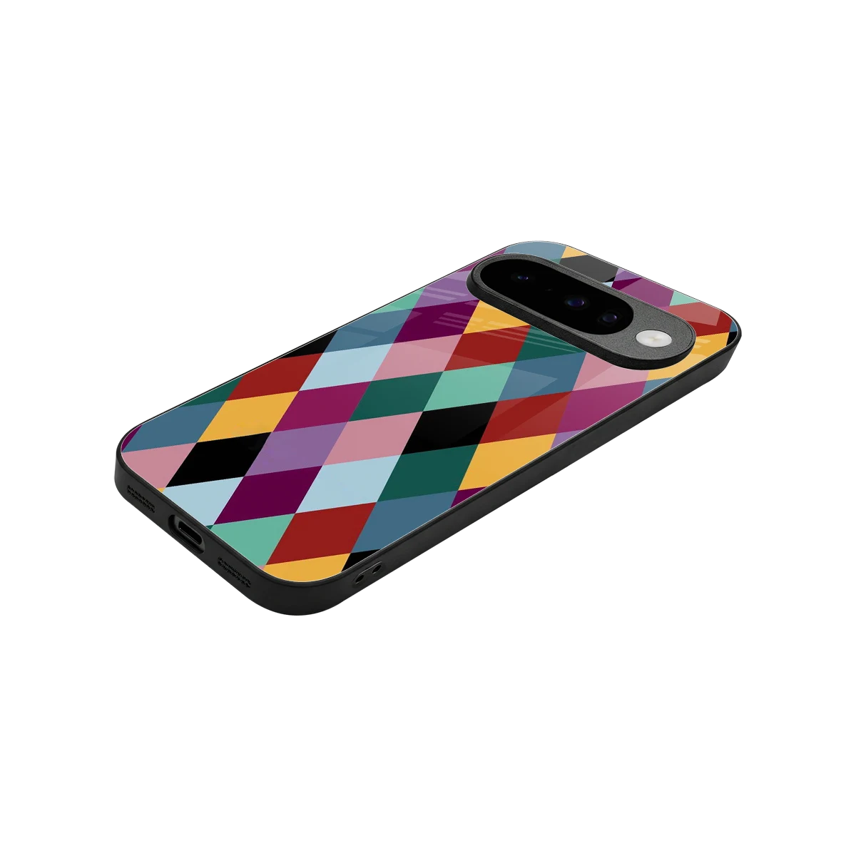 Diamond Palette stylish phone case for google pixel 10 | glossy glass and slim fit