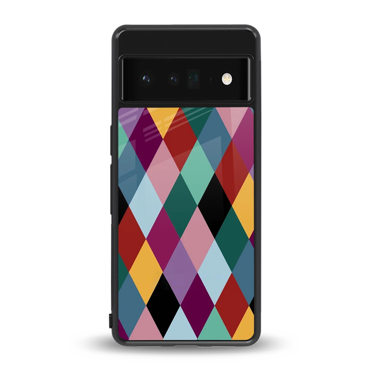 Diamond Palette back phone cover | glass case for google pixel 6 pro