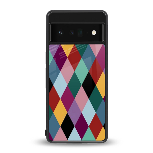 Diamond Palette back phone cover | glass case for google pixel 6 pro