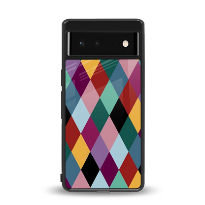 Diamond Palette back phone cover | glass case for google pixel 6