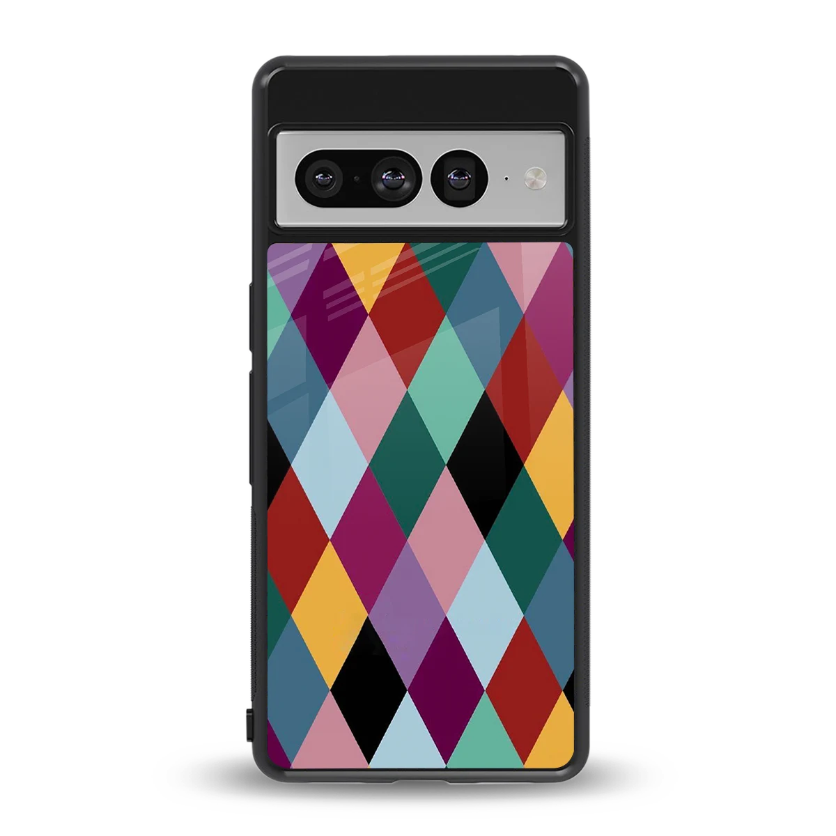 Diamond Palette back phone cover | glass case for google pixel 7 pro