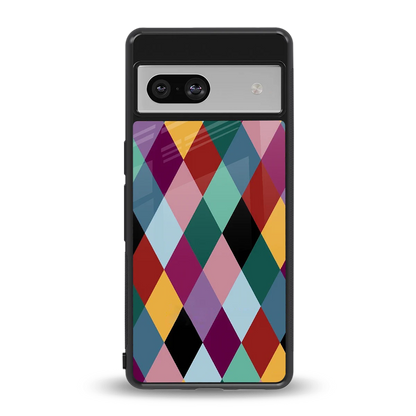 Diamond Palette back phone cover | glass case for google pixel 7