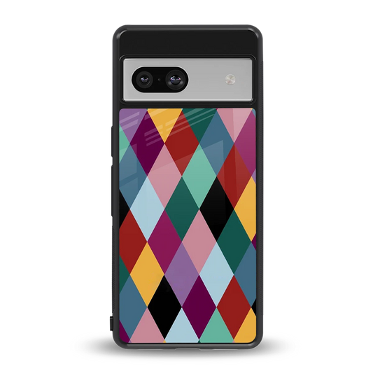 Diamond Palette back phone cover | glass case for google pixel 7
