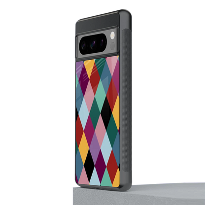 Diamond Palette stylish phone case for google pixel 8 pro | glossy glass and slim fit