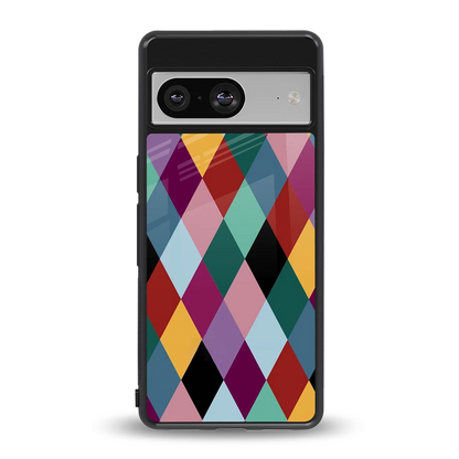 Diamond Palette back phone cover | glass case for google pixel 8