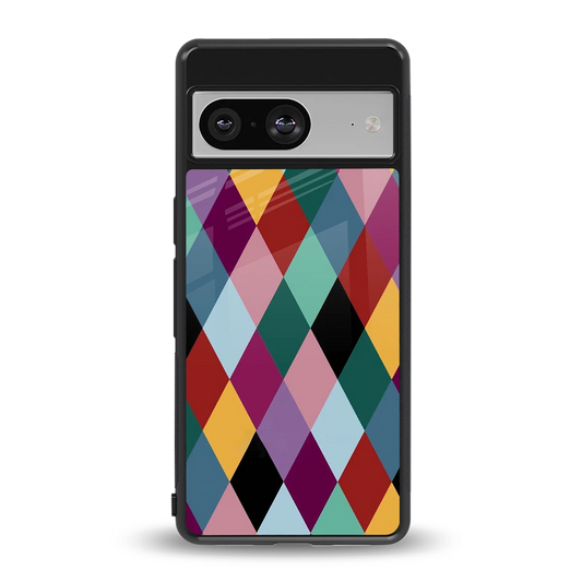 Diamond Palette back phone cover | glass case for google pixel 8