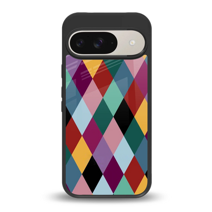 Diamond Palette back phone cover | glass case for google pixel 9