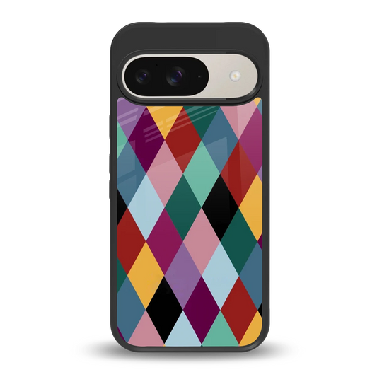 Diamond Palette back phone cover | glass case for google pixel 9