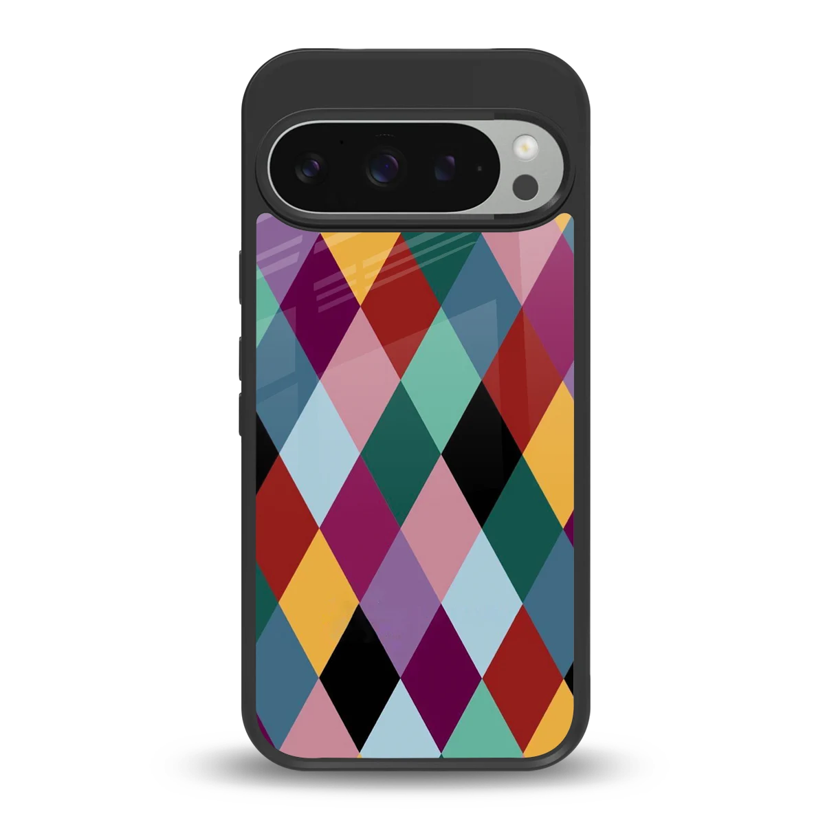 Diamond Palette back phone cover | glass case for google pixel 9 pro xl