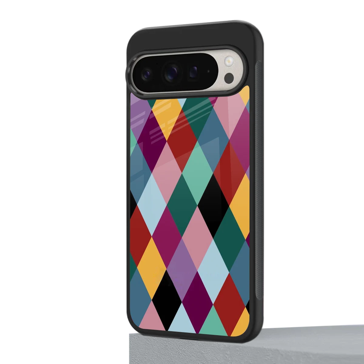 Diamond Palette google pixel 9 pro mobile cover | shockproof glass phone case
