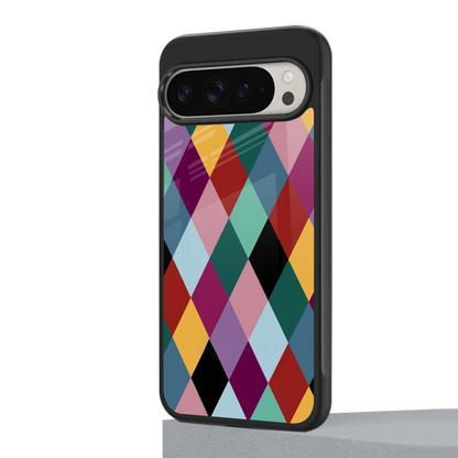 Diamond Palette google pixel 9 pro xl mobile cover | shockproof glass phone case