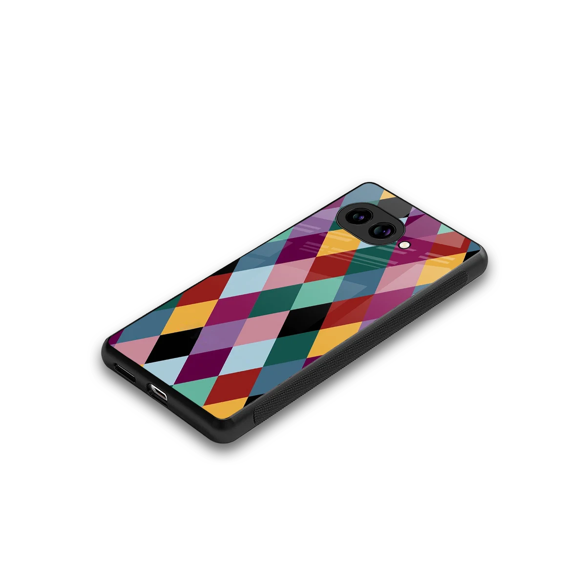 Diamond Palette stylish phone case for google pixel 10a | glossy glass and slim fit