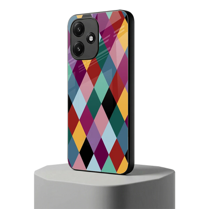 Diamond Palette redmi 12 5g mobile cover | shockproof glass phone case