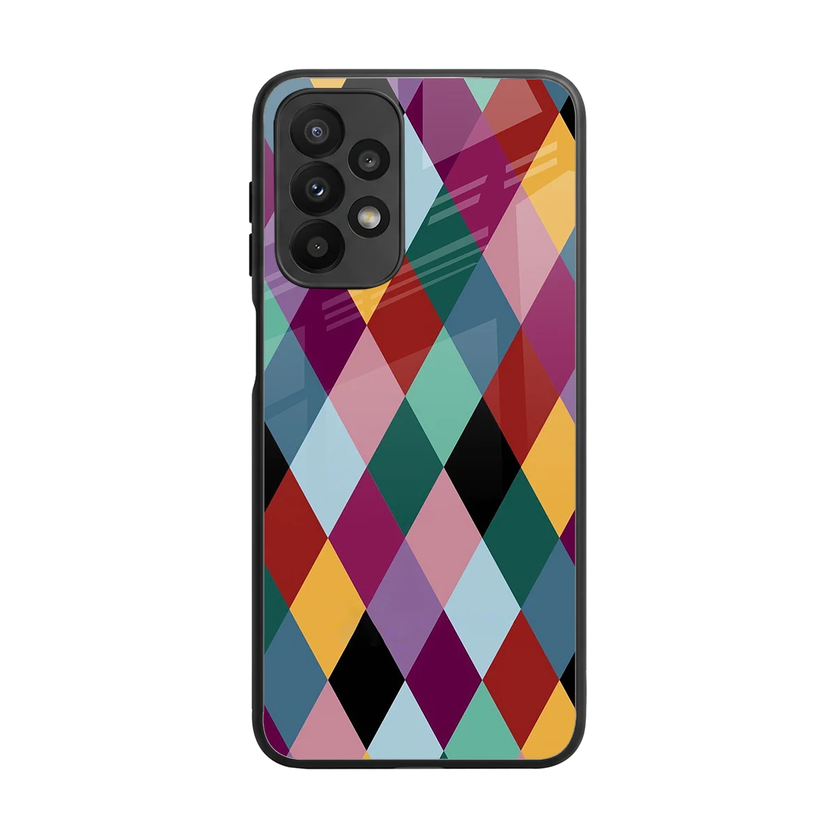 Diamond Palette back phone cover | glass case for samsung galaxy a23