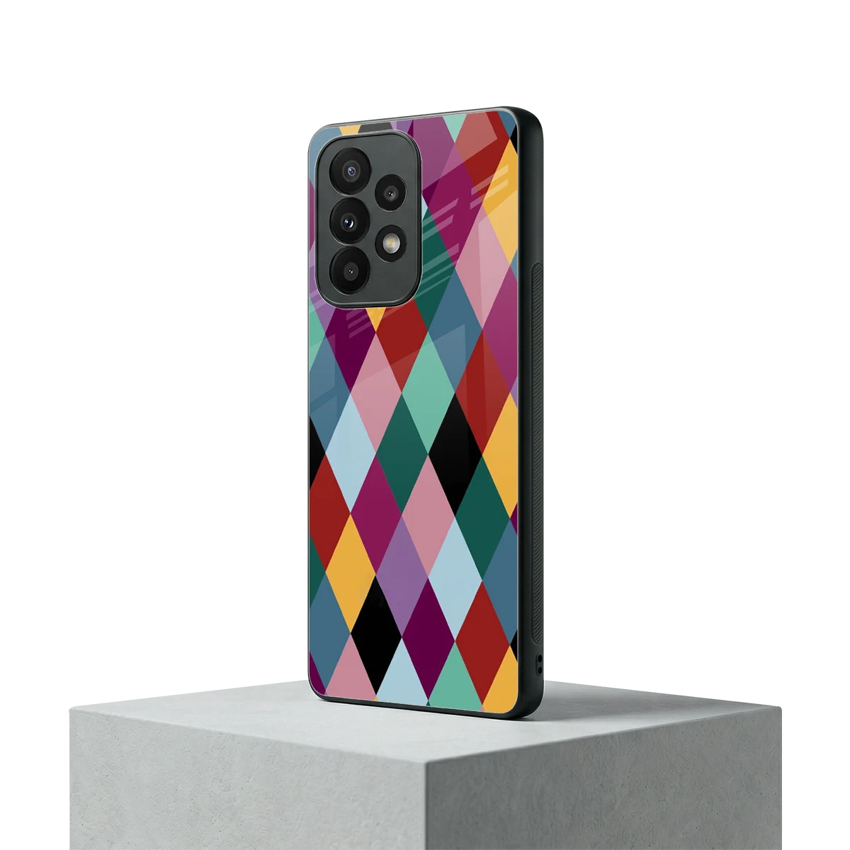 Diamond Palette samsung galaxy a23 mobile cover | shockproof glass phone case
