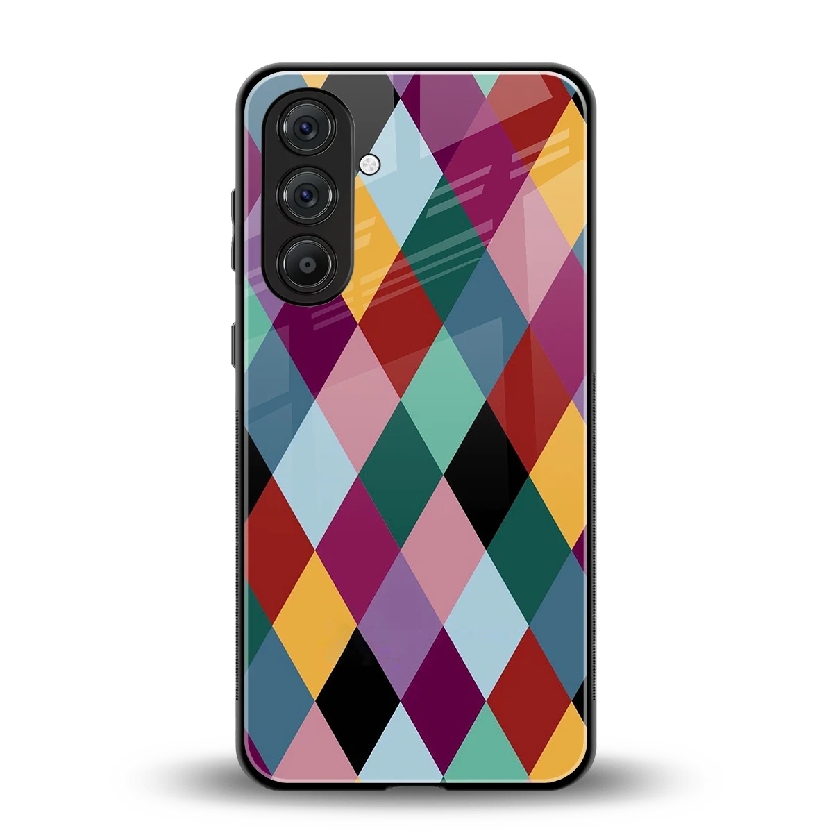Diamond Palette back phone cover | glass case for samsung galaxy m35 5g