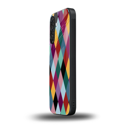 Diamond Palette samsung galaxy m35 5g mobile cover | shockproof glass phone case