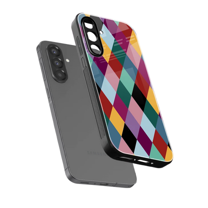Diamond Palette sleek samsung galaxy a37 5g cover with tempered glass back and TPU edges
